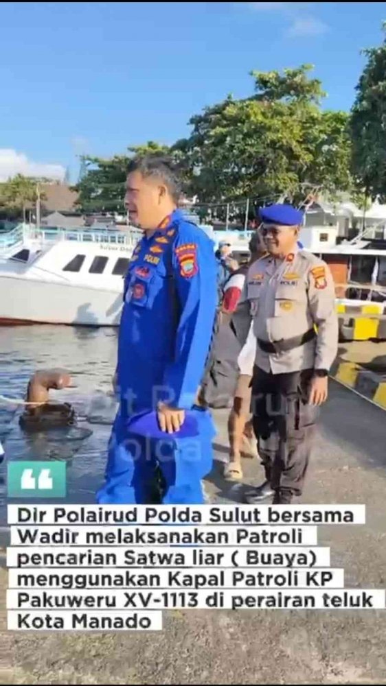 MCI Media : Dir Polairud Polda Sulut Pimpin Lansung Patroli Pencarian Satwa Liar